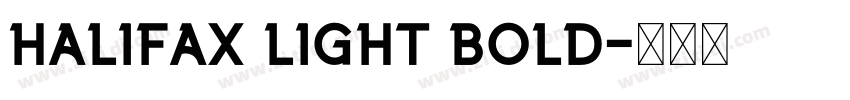 halifax light bold字体转换